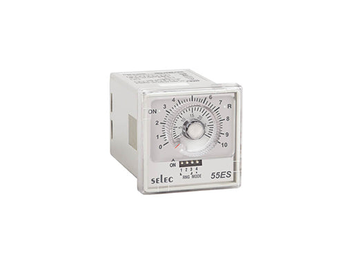 Selec 55ES-G 8 Time Ranges, 2 Modes, 1 C/O SPDT, Plug-In / Terminal Type Analog Timer