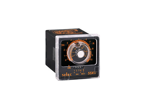 Selec 55XU 12 Time Ranges, 2 Modes, 2 C/O SPDT, Plug-in / Terminal Type