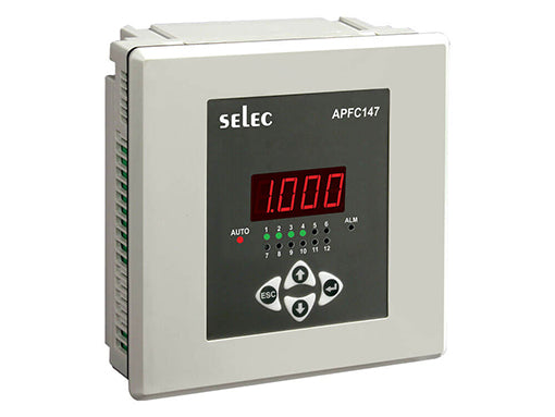 Selec APFC-147-112, LED, 2P-2W, 12 Stage Automatic Power Factor Controller